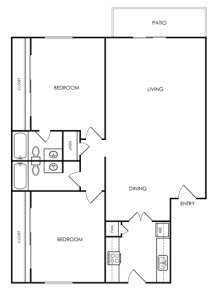 floor plan photo of the park at westchase in houston, tx at The Melville